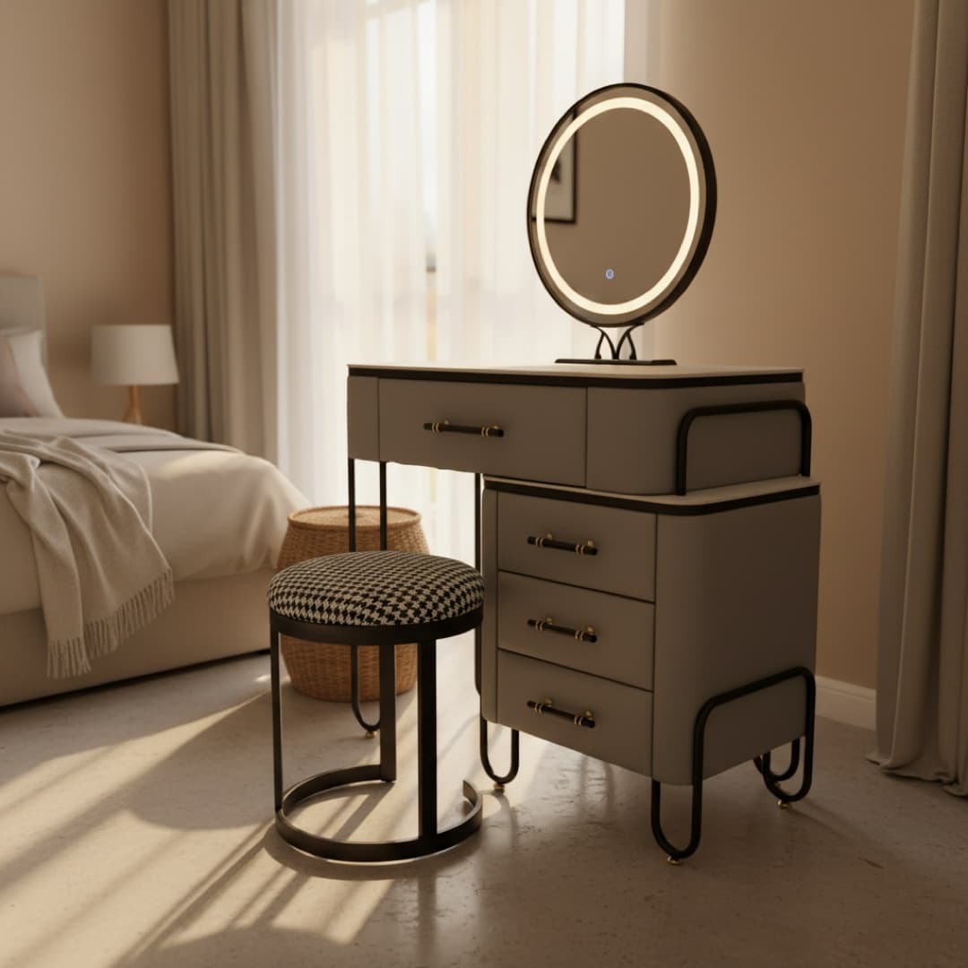 The dressing table, styled scene
