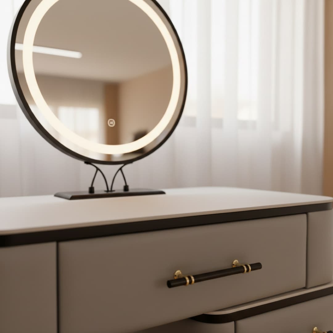 Drawer and mirror detail